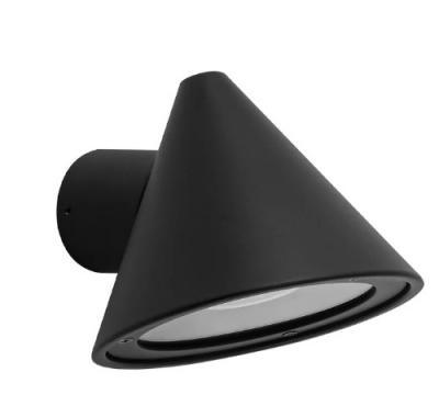 CUCHARA Cone Surface Mounted Wall Light Black Aluminium IP65